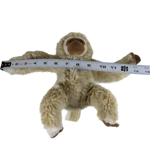 WWF Monkey Plush Toy Cream Brown Eco-Friendly Stuffed Animal 1986 Vintage - Picture 10 of 16